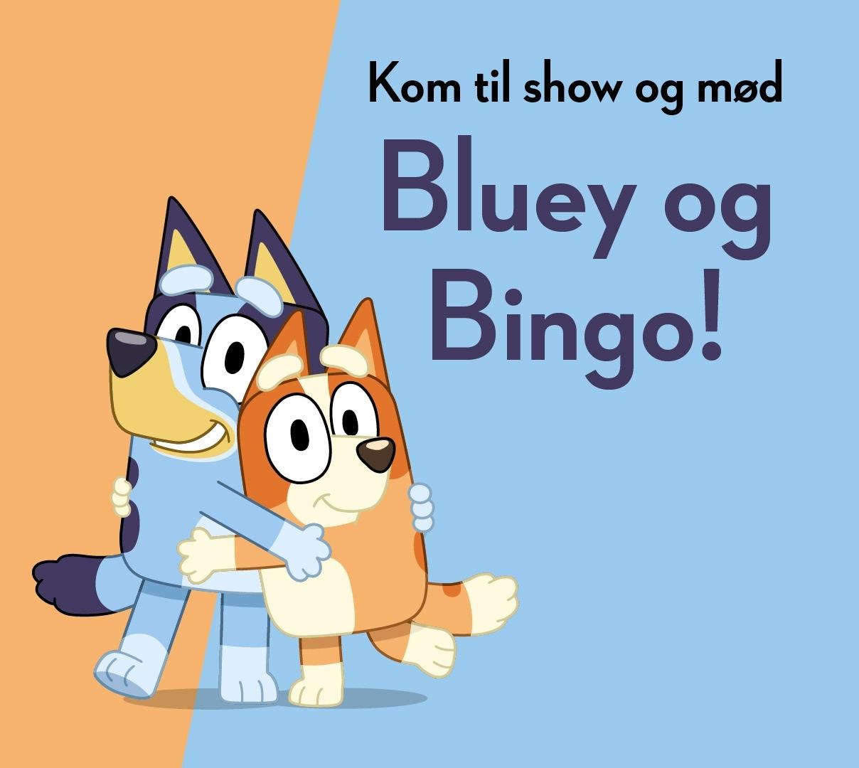 Bluey og Bingo show i SlotsArkaderne | Hillerød